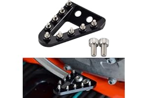 NICECNC Black Rear Brake Pedal Step Plate Tip Compatible with KTM 125-450 XC/XCF/SX/SXF 2016 125-500 XC/XCF/XCW/SX/SXF/EXC/EXCF/TPi/6D 2017-22 GasGas EX/EC/MC125-300 EX F/EC F/MC F 250-450 2021-22