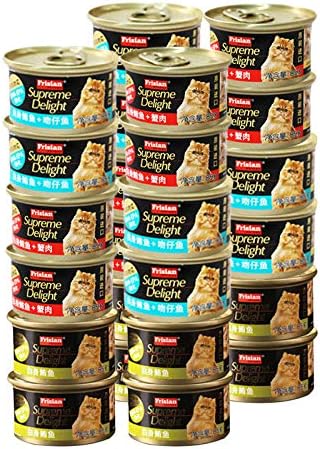 None Brand Cat'S Food Can,Cat Snack,Wet Food White-Body Mackerel And Canned Beef 24 Cans