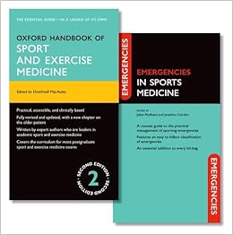 Oxford Handbook Of Sport And Exercise Medicine And Emergencies In Sports Medicine Pack Oxford Medical Handbooks Macauley Domhnall Redhead Julian Gordon Jonathan 9780199680368 Amazon Com Books