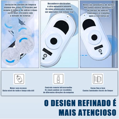 Robô Limpa Vidros, Robô Lavador de Janelas, Robo Limpador de Janelas Inteligente, Robô de Limpeza Automática de Janelas, Robô Limpador de Janelas Inteligente Automático Planejamento