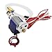 3D Printer Accessories V6 J-Head Hotend RepRap Extruder for 1.75mm Filament, Direct Feed or Bowden. w/ 0.4mm Nozzle, 12V Fan, and 3ft PTFE Bowden Tube