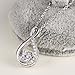 Caperci Sterling Silver Jewelry White Cubic Zirconia Infinity Pendant Necklace for Women, 18''