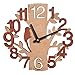 Giftgarden Tree Shaped Wall Clock Wood Decorations Housewarming Clocks