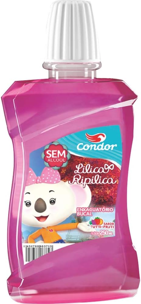 Exaguatório Bucal Infantil Lilica Ripilica Sabor Tutti-Frutti 250Ml, Condor