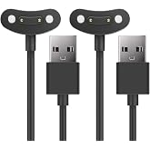 TUSITA Charger Compatible with TicWatch Pro 3 5 X E3 Smartwatch - 2 Pack, 1M