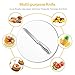 GOMUM Serrated Slicer 8 Inches High Carbon Stainless Steel Cutter Multi-Purpose Kitchen Knife for Cutting Crusty Breads, Cake, Bag, 18 x 5 x 1 inches, White