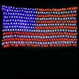 American Flag Lights with 420 Super Bright LEDs,KAZOKU Waterproof Led Flag Net Light of The United States for Yard,Garden Decoration, Festival, Holiday, Party Decoration,Christmas Decorations