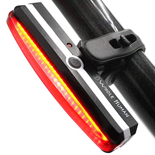 image for Whole Human Bright USB Rechargeable Bike Tail Light - IPX4 Weatherproo