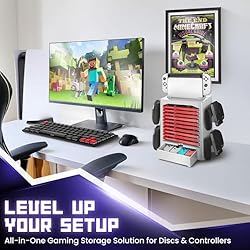 TNP Switch Organizer Station Game Storage Tower