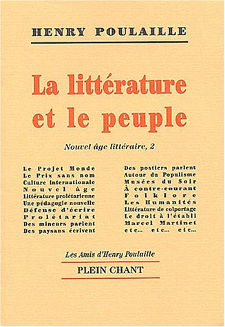 La  littérature et le peuple
