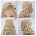 SAPPHIREWIGS Orange Color Natural Hairline Big Lace Free Part Daily Makeup Women Wedding Hair Synthetic Lace Front Wigs (White Blonde)