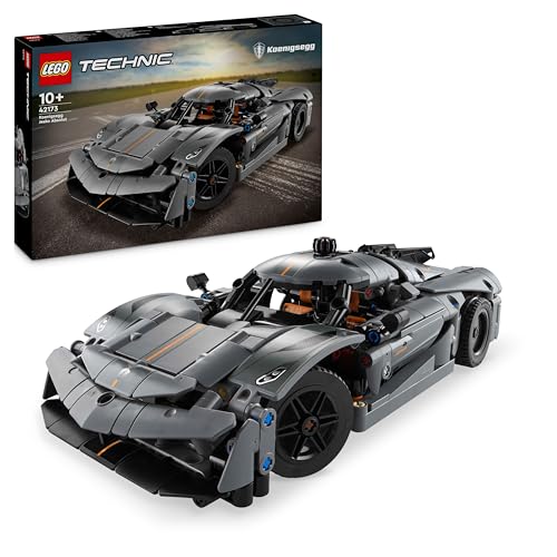 LEGO Technic Koenigsegg Jesko Absolut Supersportwagen in Grau, Bauspielzeug fuer Jungen und Maedchen, Spielzeugauto fuer Kinder, Geschenk fuer Autofans, Dekoration fuer das Kinderzimmer 42173