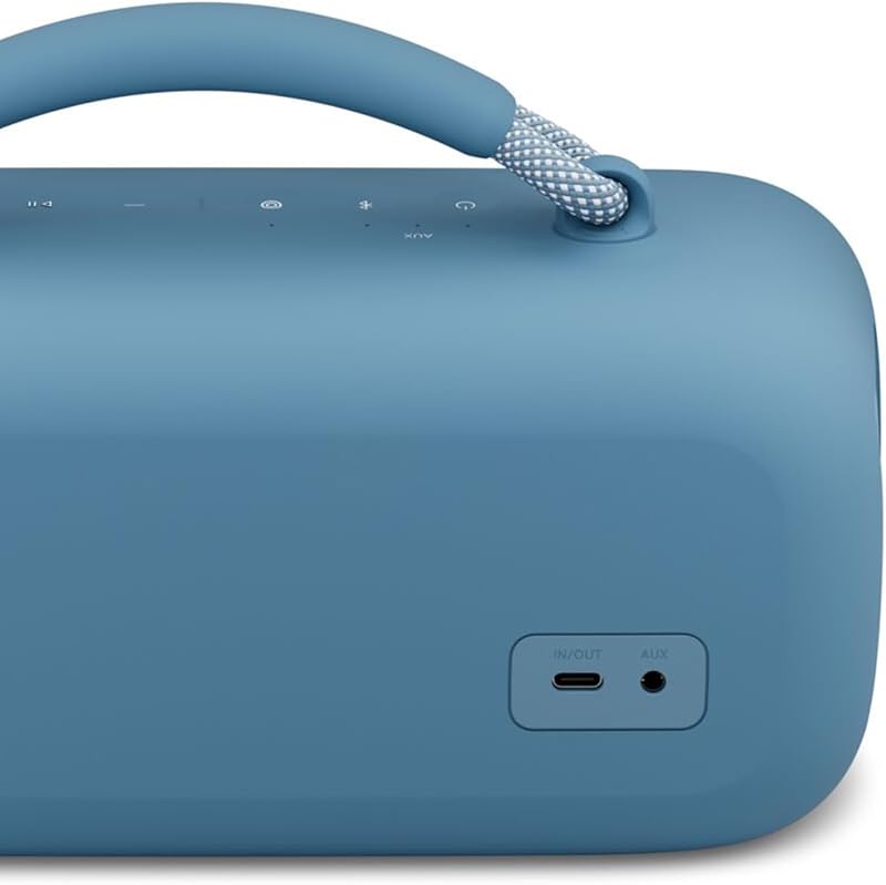 Tragbarer SoundLink Max Lautsprecher, große tragbare Bluetooth Boombox mit Akku, wasserdichte Lautsprecher Boxen, bis zu 20h Akkulaufzeit, USB-C, integrierter 3,5 mm AUX-Eingang, Dämmerungsblau
