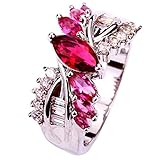 YAZILIND Jewelry Band Bridal Crystal Engagement Ring Wedding Gift For Women
