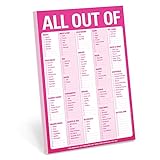 Knock Knock All Out Of Pad Grocery List Note Pad, 6