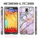 Galaxy Note 3 Case, Starshop [Shock Absorption] Dual Layers Impact Advanced Protective Cover with [Premium HD Screen Protector Included] for Samsung Galaxy Note 3 (Marble Pattern)