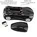 CHUYI Cool Car Shaped Wireless Mouse 1600DPI Optical Portable Cordless Mice with USB Receiver for Travel Business Office School Home Gift (Black)