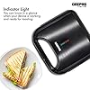 Geepas-800W-2-Slice-Sandwich-Maker-Cooks-Delicious-Crispy-Sandwiches-Cool-Touch-Handle-Automatic-Temperature-Control-and-Non-Stick-Plate-Breakfast-Sandwiches-Cheese-Snack-2-Years-Warranty Geepas Toastie Maker | 2 Slice Sandwich Toaster, Cooks Delicious Crispy Sandwiches | 750W, 2 Slice Sandwich Press | Cool…