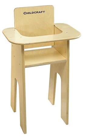 Childcraft 1528608 Doll High Chair, 14-1/2 x 11-5/8 x 24-1/8, Brown