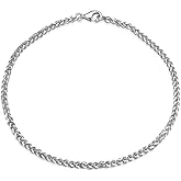 Sterling Silver 1.5mm Spiga Chain Bracelet, 7,8 Inches