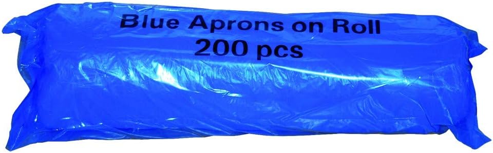 REAL ACCESSORIES Antibacterial Disposable Aprons Roll 200 Blue 69x117cm Shop