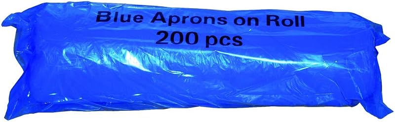 REAL ACCESSORIES Antibacterial Disposable Aprons Roll 200 Blue 69x117cm Shop