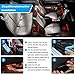 Car Interior Lights,TACHICO Car RGB LED Strip Lights APP IR Wireless Remote Control Car Interior 4pcs Multi-Color music Waterproof Lights Kit Strips with Sound control Car Charger Included DC 12V…