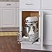 Household Essentials Glidez Chrome-Plated Steel Extended Depth 1-Tier Sliding Under Sink Cabinet Organizer, Chrome