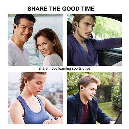 image for True Wireless Earbuds, LEELVIS Mini Noise Cancelling in-Ear Bluetooth 