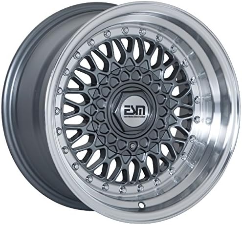 ESM-002R Wheels Rims GunMetal Machined Lip 15x9 15" 5x100 et 20 cb 67.1 ESM Wheels