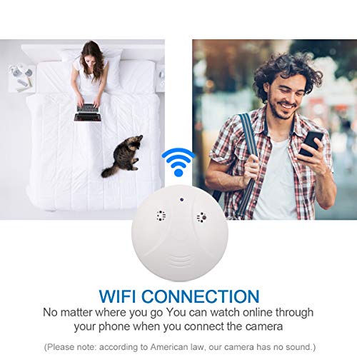 WiFi Spy Camera Hidden Camera Smoke Detector Camera, Pelay HD 1080P