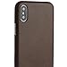 totallee iPhone X Leather Case, Thinnest Genuine Cover for Apple iPhone X - Ultra Thin, Slim & Real Premium Genuine Leather Back (Mocha Brown)