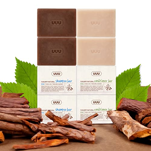 UUU Slippery elm bark & Tea tree natural detangling Shampoo and