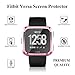 Fitbit Versa case,Ankertoy Fitbit Versa Screen Protector TPU All-Around Full Front Protective Case 0.3mm HD Clear Cover for Fitbit Versa Smart Fitness Watch (Pink)
