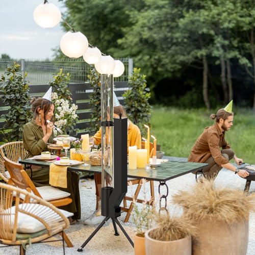 onlyfire Pellet Torch - Garden Fireplace - Outdoor Fireplace for Patio - Outdoor Fire Pit Heater - Outdoor Garden Fire Pit - Pellet Stove