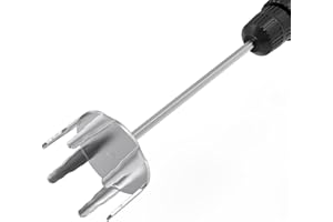 Outspark 3 Inch Stainless Steel Pork Puller Used with Standard Hand Drill,Pork Shredder Drill Attachment