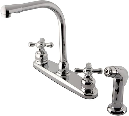 Kingston Brass Kb711axsp Victorian High Arch 8 Inch Kitchen Faucet