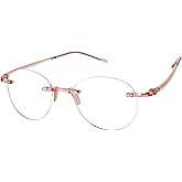 Scojo New York Gels Round Reading Glasses, Handmade Scratch Resistant Readers for Women and Men