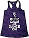 Orange Arrow Women's Keep Calm Dance on Burnout Tank