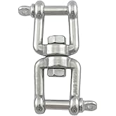US Stainless Stainless Steel 316 Anchor Swivel Jaw and Jaw 5/16" or 8mm Marine Grade