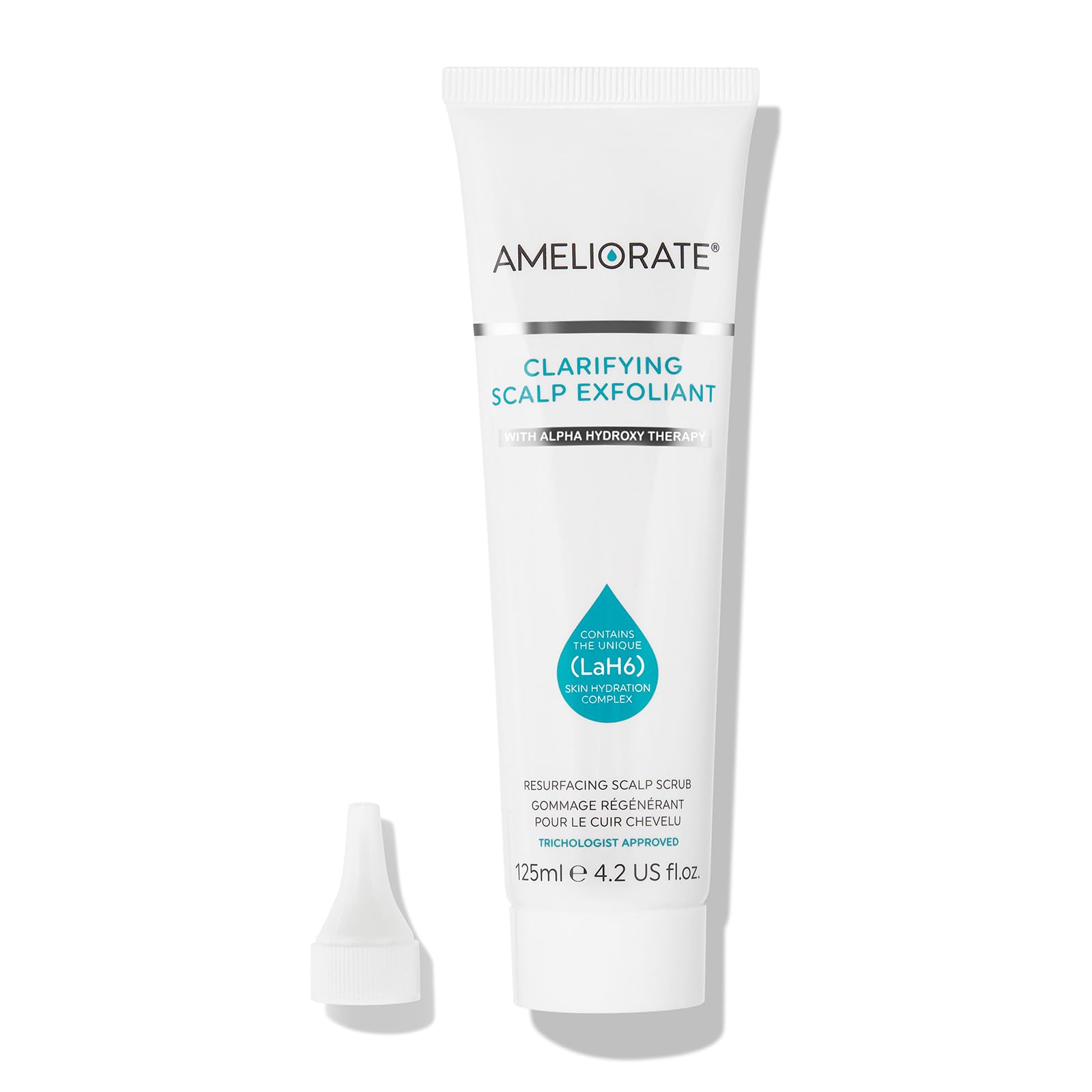 Ameliorate Clarifying Scalp Exfoliant 125ml | Lab6, Lactic Acid, Alpha Hydroxy Acid| Dermatologically tested, Trichologist Approved