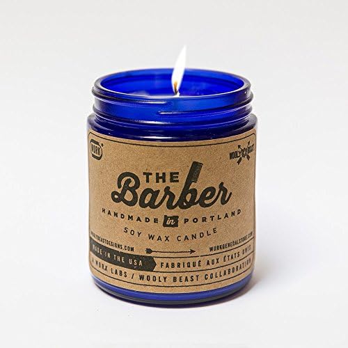 WOOLY BEAST Soy Candles – WORK Collection – The BARBER 9oz