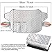 ATUNME Car Windshield Snow Cover Frost Guard, Windproof Car Front Window Cover with Rearview Mirror Protective Covers, Winter Ice Dust Protector Sun Shade Fits Most Vehicle, Auto Cars, CRV SUV RV