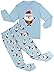Babypajama Baby Boys' Christmas Sleepwear Cotton Pajama Set T Shirt & Pant 6-12 Months