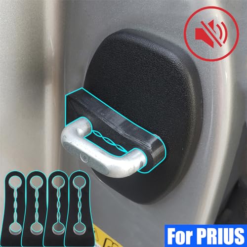 Bukela 4Pcs Sound Damper Door Lock Buffer, Suitable for Mitsubishi, Pajero Lancer Outlander ASX car door shock absorber Car Door Shock Absorber (Black)