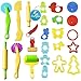 Caryko Smart Dough Tools Kit with Models and Molds, Set of 24, Animals