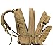 MEWAY 42L Military Tactical Backpack Large Assault Pack Molle Outdoors Daypack (Khaki)