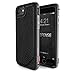 X-Doria iPhone 7 Case, Defense Lux Series - Military Grade Drop Tested, Anodized Aluminum, TPU, and Polycarbonate Case for Apple iPhone 7, [Black Leather]