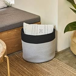 Goodpick Cotton Rope Basket Baby Nursery Laundry