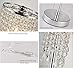 Surpars House Raindrop Silver Crystal Table Lamp for Bedroom,Living Room,Girls Room or as Wedding Gift